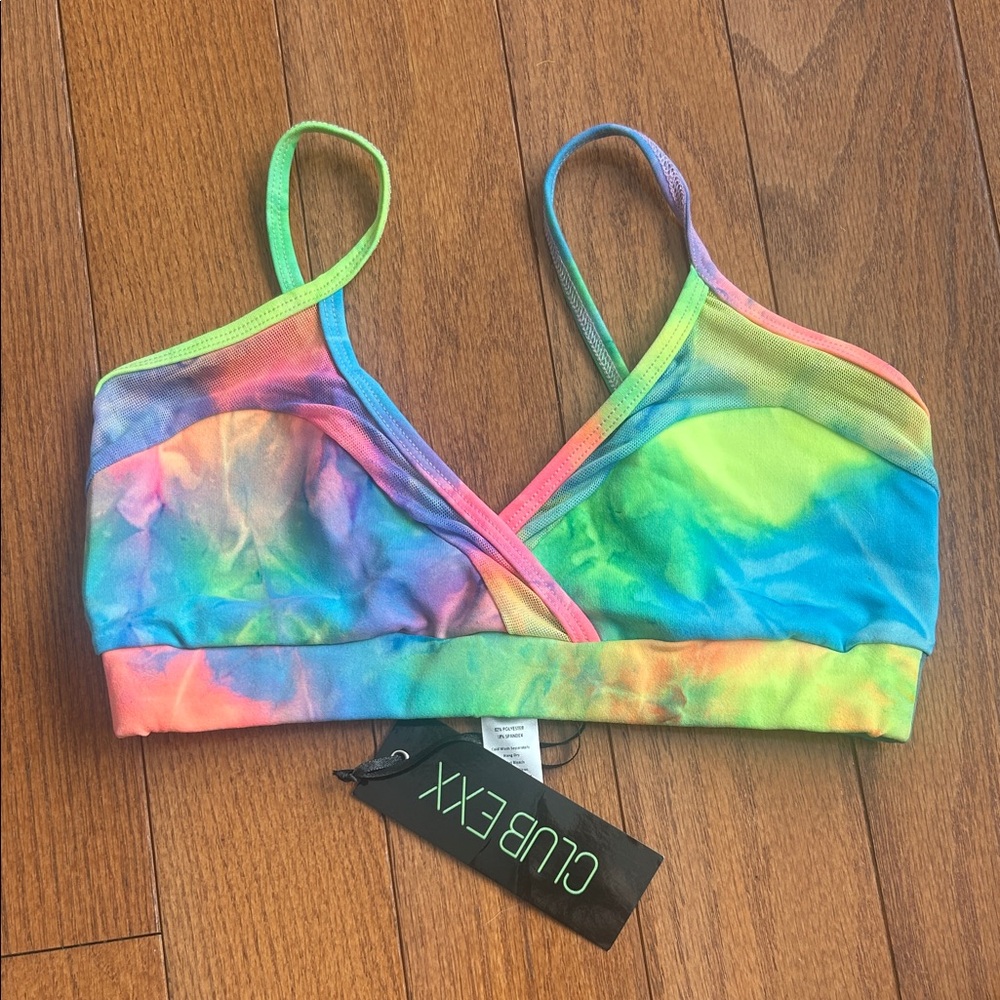 Cubexx Women's Multicolor Tie-Dye Bra